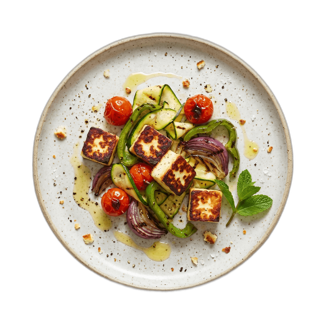 Quick Veggie Halloumi